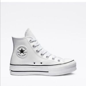 ISO!Clean Leather Platform Chuck Taylor All Star!